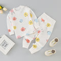Wholesale baby high-waisted thermal underwear set, newborn bodysuit, 0-3 years old kids' clothes, boys' and girls' thermal underwear