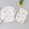 Baby underwear single top 0-1 year old infant autumn clothes boys' t-shirt long sleeve base layer pure cotton girls' autumn outfit