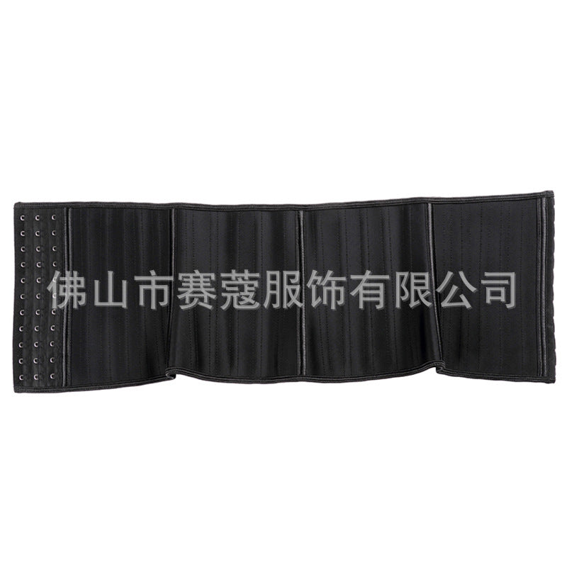 25-bone short three-in-one body shaping garment for women, fitness, abdominal tightening, waist tightening, sports waist protector, hair-styling girdle, wholesale waist slimming