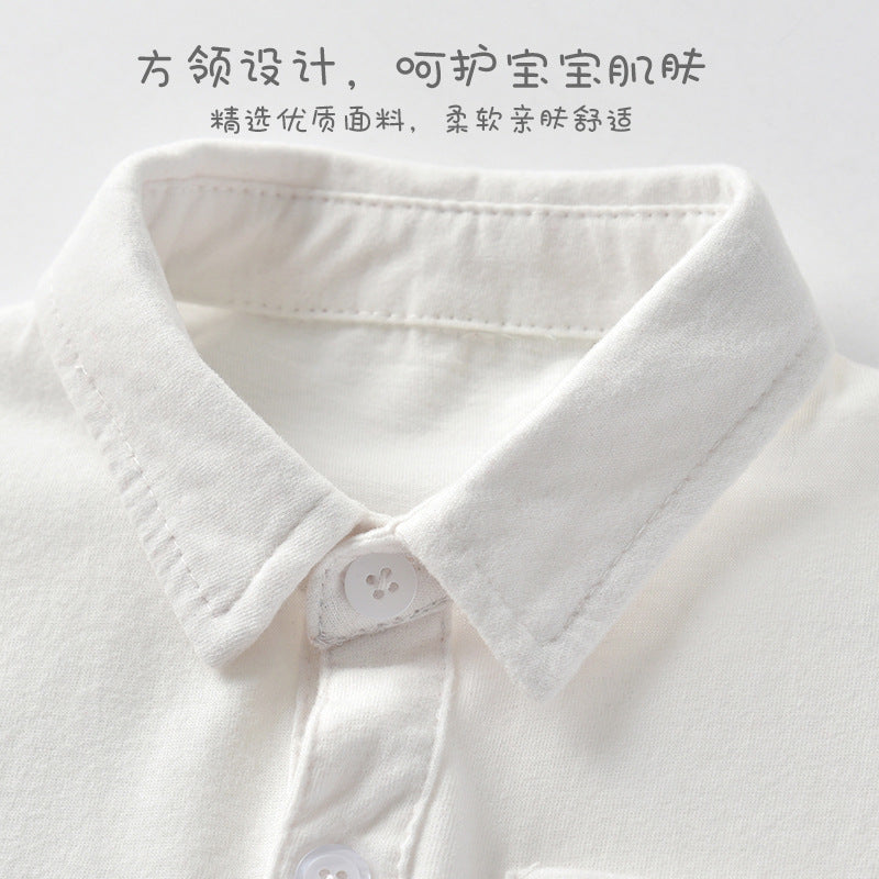 Onesie  spring and autumn triangle cover-up boy bow tie baby long sleeves type a one-piece pure cotton triangle climbing