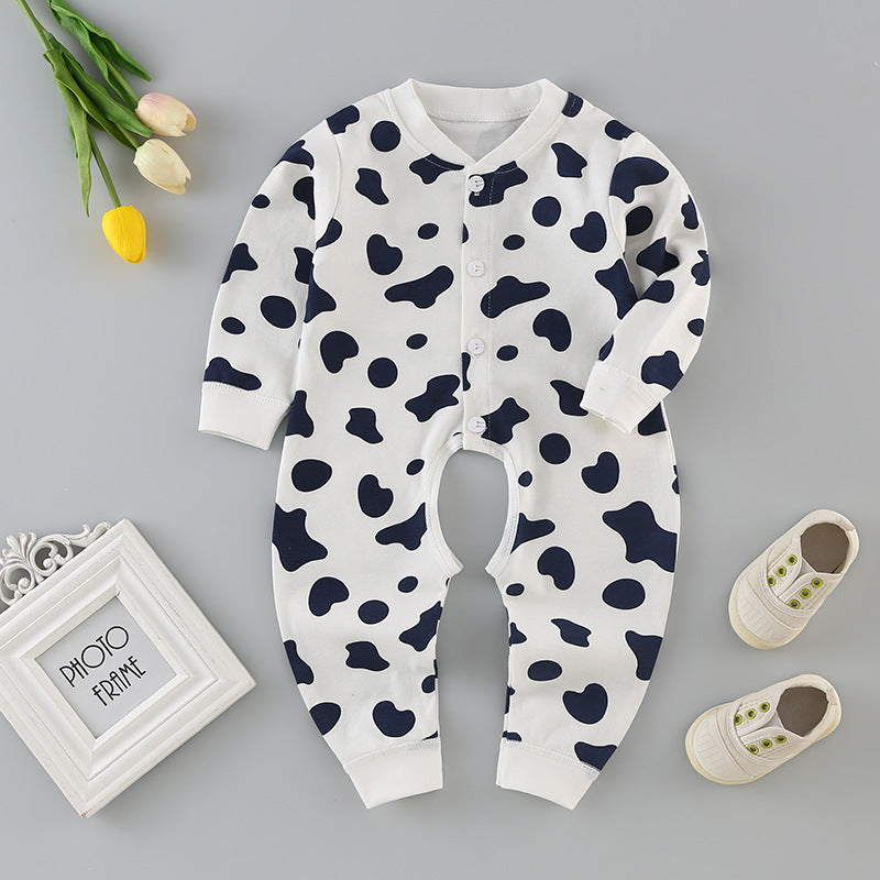 Baby romper pure cotton newborn bodysuit crawling suit baby clothes 0-3-6 months kids pajamas loungewear