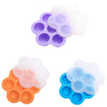 Baby 7-hole food supplement box silicone seven-hole food supplement box 200g large thickened with lid