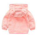 Girls' autumn/winter plush outerwear: cute baby girl fleece jacket for 0-1-2-3 year olds - princess style baby sweater