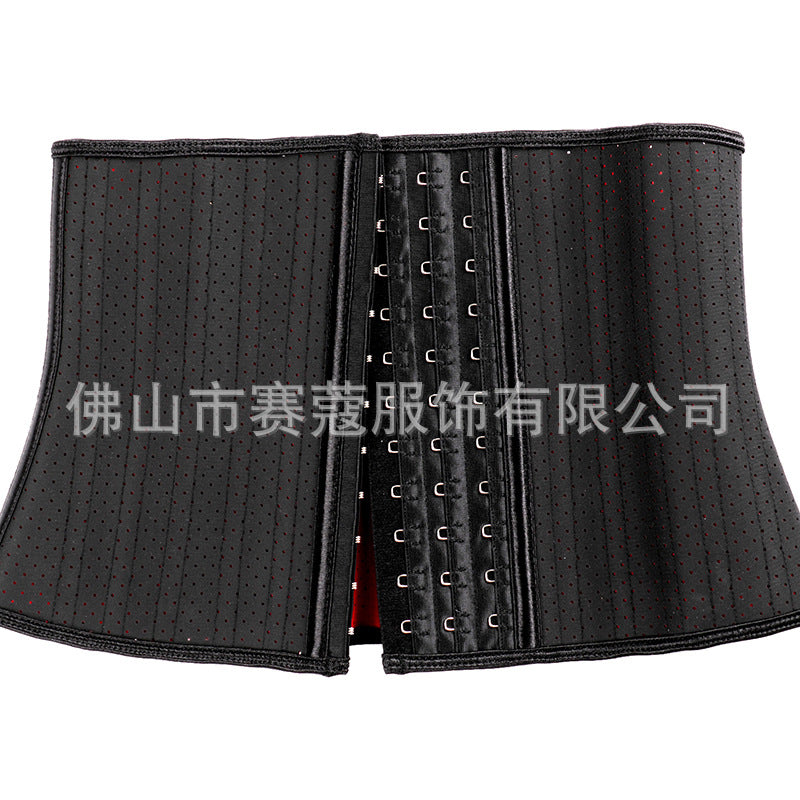 New arrival 25-bone short red bottom cloth body shaping garment, abdominal belt, sports waist protector, hair-styling abdominal belt, shaping