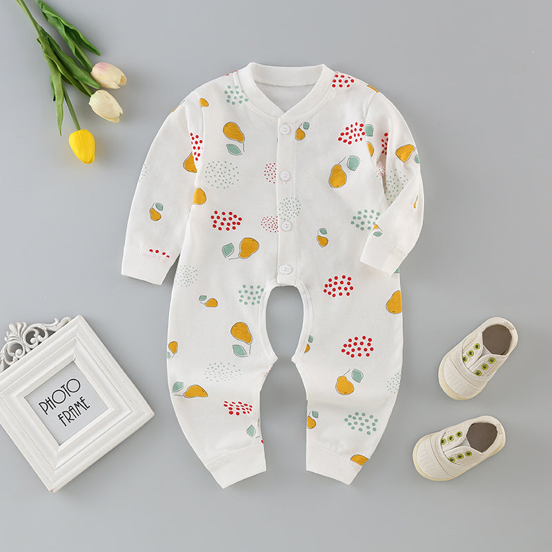 Baby romper pure cotton newborn bodysuit crawling suit baby clothes 0-3-6 months kids pajamas loungewear