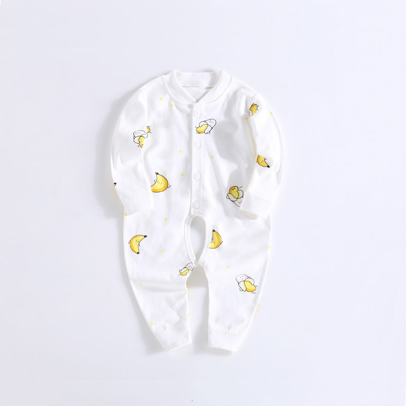 Baby romper pure cotton newborn bodysuit crawling suit baby clothes 0-3-6 months kids pajamas loungewear