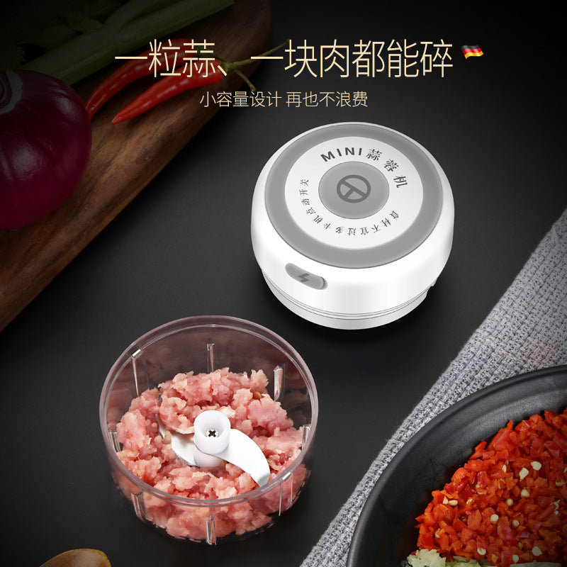 Baby, baby food aid, cooking machine, electric garlic puree, grinder, electric garlic masher, garlic grinder, garlic beating