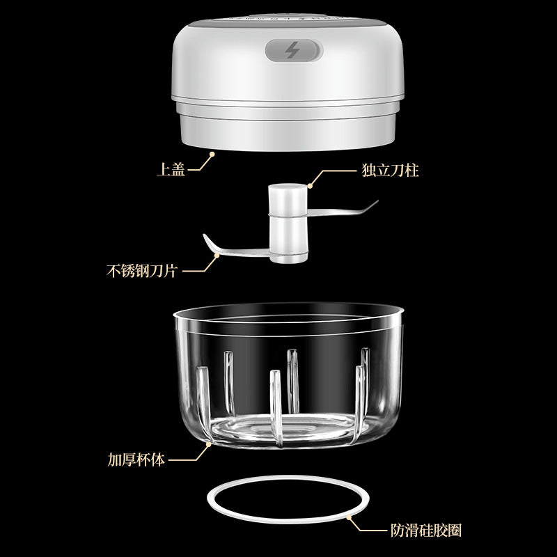 Baby, baby food aid, cooking machine, electric garlic puree, grinder, electric garlic masher, garlic grinder, garlic beating