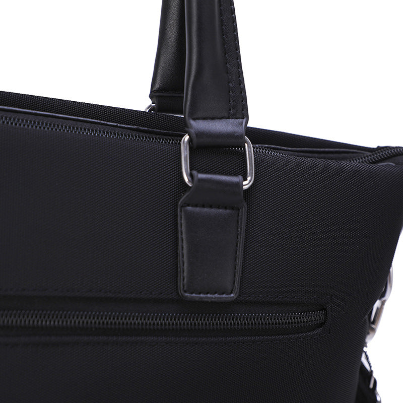 New Portable Business File Bag Fashion Men's Computer Handbag Casual Oxford Cloth Men's Large Capacity Briefcase