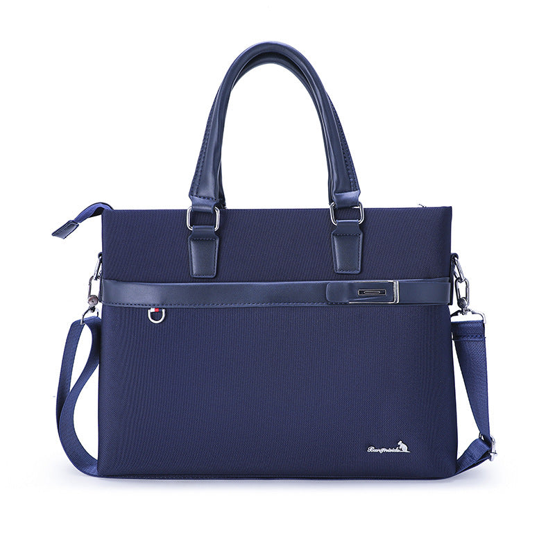 New Portable Business File Bag Fashion Men's Computer Handbag Casual Oxford Cloth Men's Large Capacity Briefcase