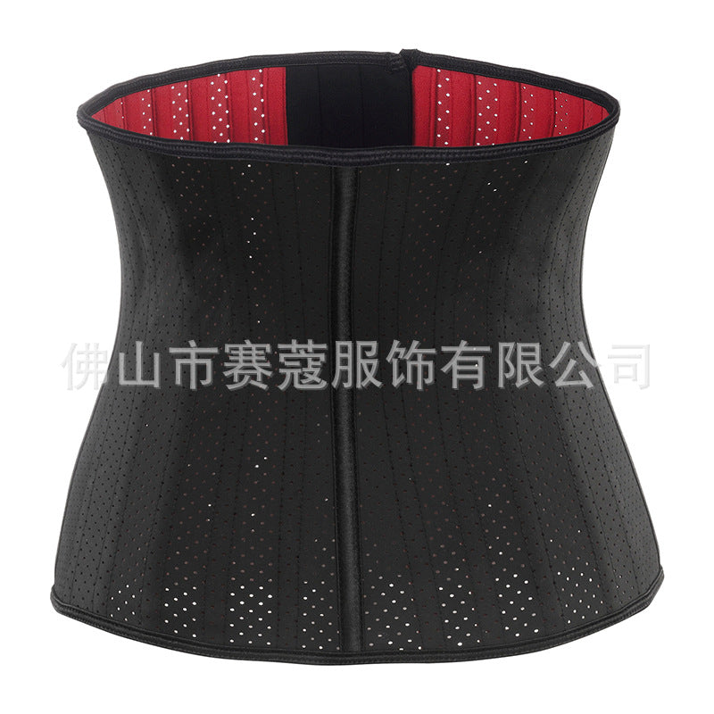 new arrival25 bone long red bottom cloth body shaping garment for women to tighten the abdomen and waist sports waist protector hair-styling waistband to slim the waist