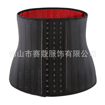new arrival25 bone long red bottom cloth body shaping garment for women to tighten the abdomen and waist sports waist protector hair-styling waistband to slim the waist