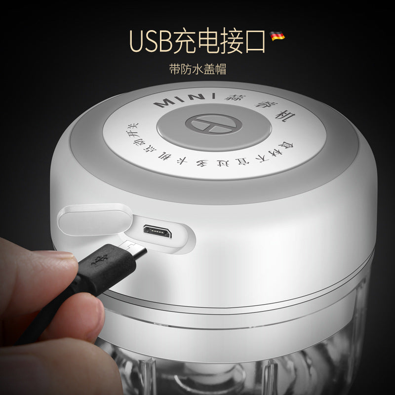 Baby, baby food aid, cooking machine, electric garlic puree, grinder, electric garlic masher, garlic grinder, garlic beating