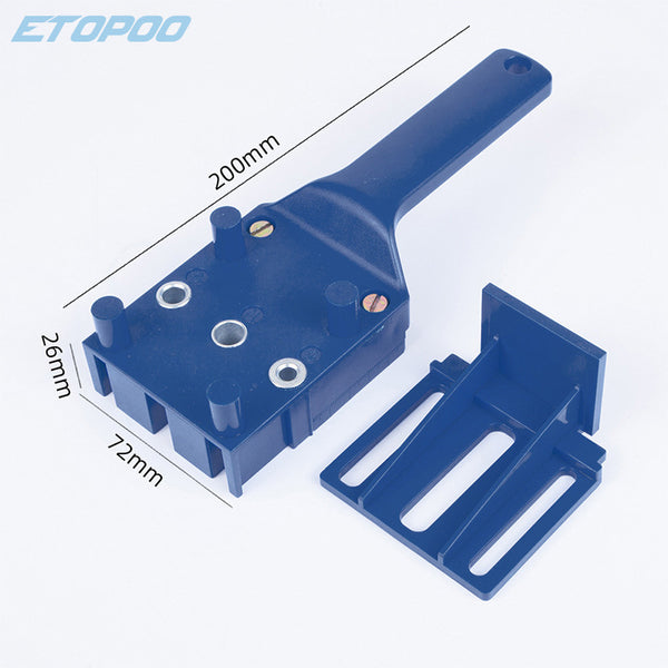 Woodworking Straight Hole Punching Positioner, Board Connection Drilling Positioner ABS Plastic Handheld Woodworking Tools