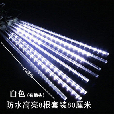 Cross-border led meteor shower lights outdoor lighting running water lights courtyard hanging tree lights Christmas decoration meteor shower lights