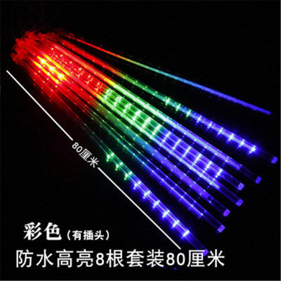 Cross-border led meteor shower lights outdoor lighting running water lights courtyard hanging tree lights Christmas decoration meteor shower lights