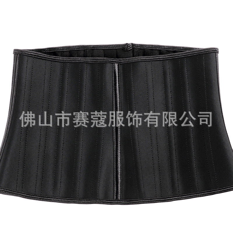 25-bone short three-in-one body shaping garment for women, fitness, abdominal tightening, waist tightening, sports waist protector, hair-styling girdle, wholesale waist slimming