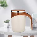 Lazy coffee stirring cup automatic stirring cup magnetic rotate electric milk cup mark cup 304 stainless steel