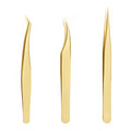 Factory fake eyelashes tweezers eyelash artist grafting eyelash curler dolphin golden feather clip high precision flowering clip beauty tools