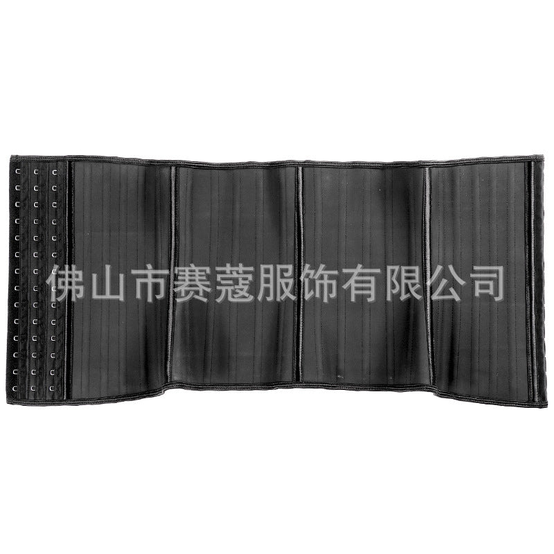25 steel frame non-porous two-layer rubber long body shaping garment for women, abdominal tightening sports waist support abdominal belt manufacturer wholesale