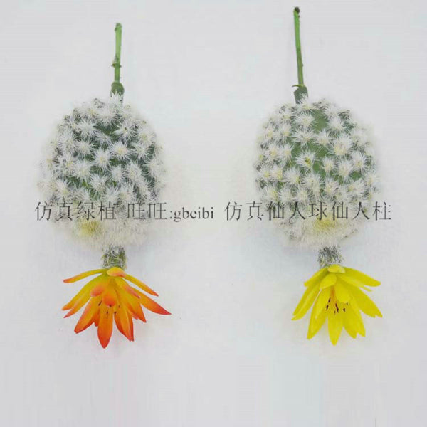 Simulation succulent plant with flower pot small thorn ball potted plant model shop window decoration ornament shooting props