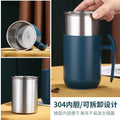 304 stainless steel water cup tea cup for home mug student cup with lid milk cup gift logo