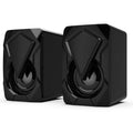 X2 multimedia desktop computer speaker - home office mini rgb colorful usb speaker with wired subwoofer