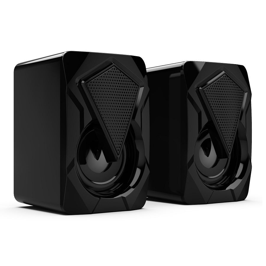 X2 multimedia desktop computer speaker - home office mini rgb colorful usb speaker with wired subwoofer