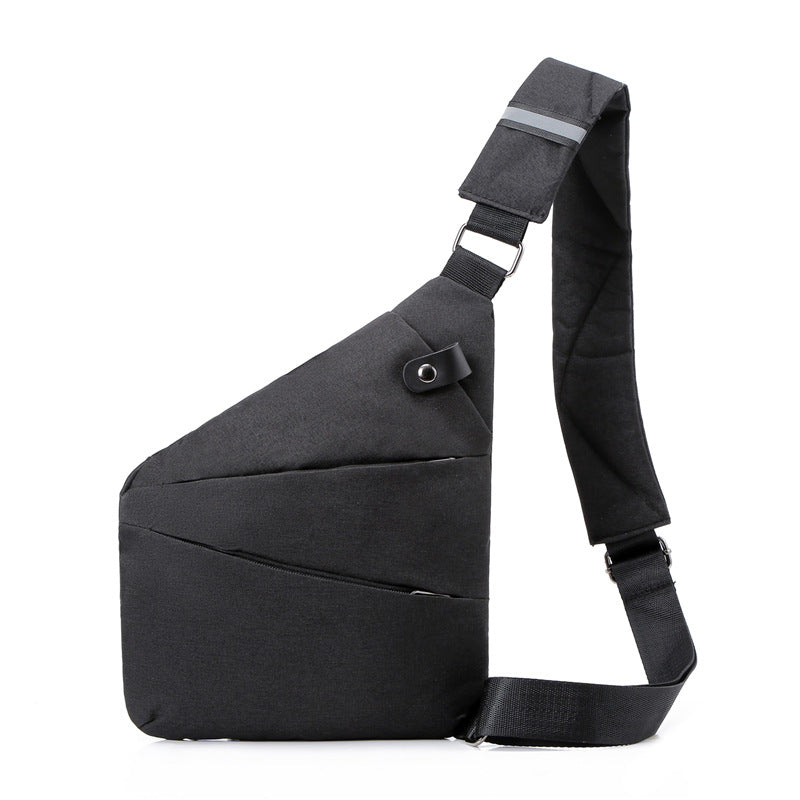 Cross-border Foreign Trade New Shoulder Bag Men's Leisure Sports Checked Breast Bag Outdoor Leisure Wholesale South East Asia Source