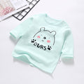 Baby's pure cotton t-shirt, new spring and autumn collection, infant cartoon top, unisex baby single piece, baby long sleeve