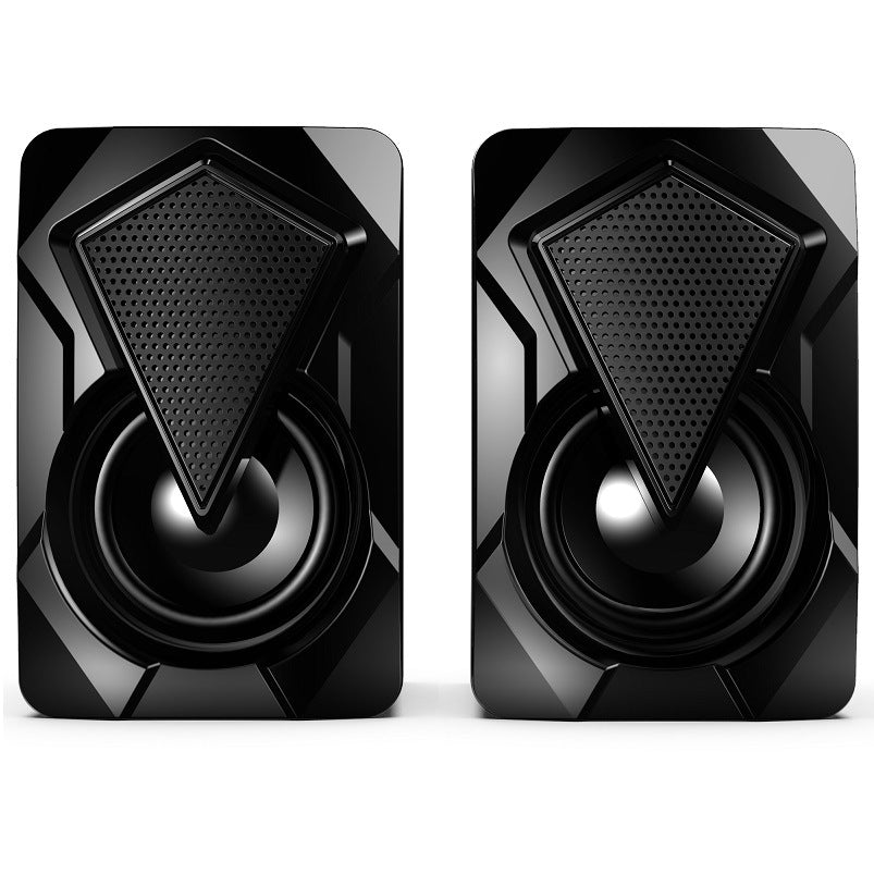 X2 multimedia desktop computer speaker - home office mini rgb colorful usb speaker with wired subwoofer