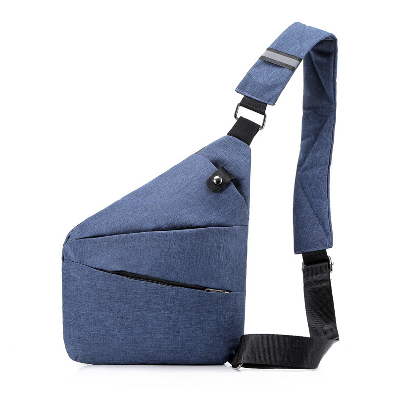 Cross-border Foreign Trade New Shoulder Bag Men's Leisure Sports Checked Breast Bag Outdoor Leisure Wholesale South East Asia Source