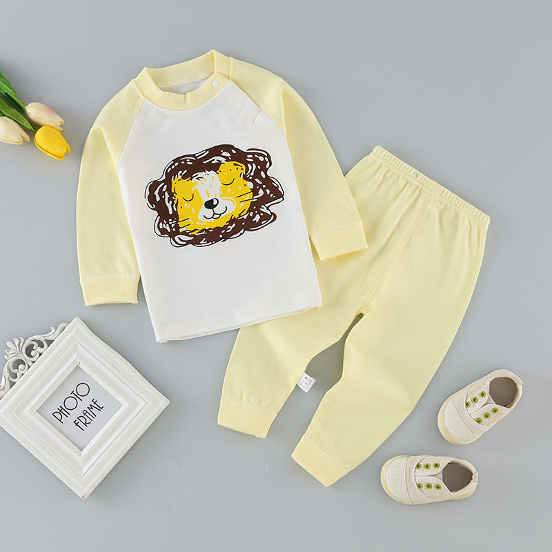 Autumn/winter kids' underwear set - baby pure cotton thermal underwear, pajamas, loungewear - wholesale children's clothing