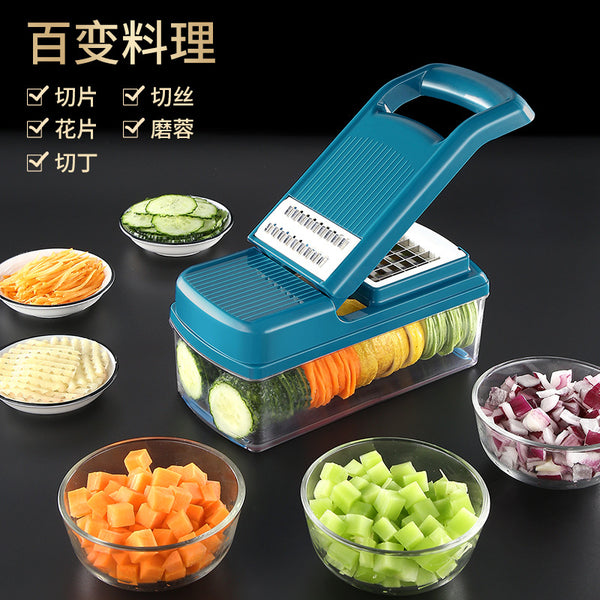 Vegetable Cutting Artifact Kitchen Shredded Potatoes Vegetable Cutter, Multifunctional Shredding Planner Slicer Dicing Vegetable Cutter