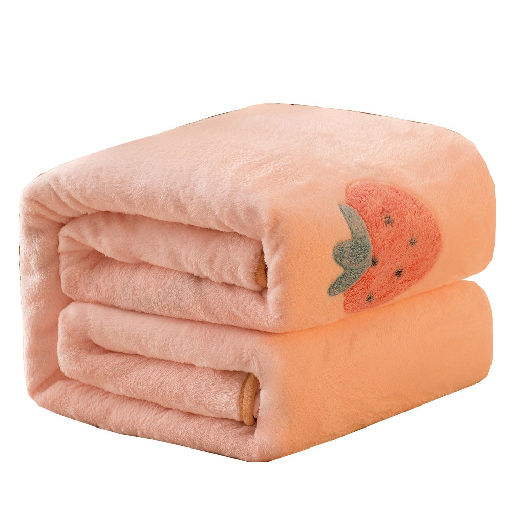 Snowflake fleece blanket Farai fleece sheet person double gift thickened coral fleece autumn and winter sleeping lunch break blanket wholesale