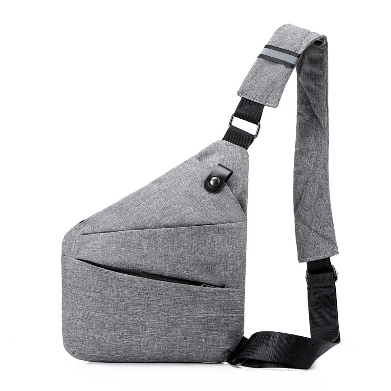 Cross-border Foreign Trade New Shoulder Bag Men's Leisure Sports Checked Breast Bag Outdoor Leisure Wholesale South East Asia Source