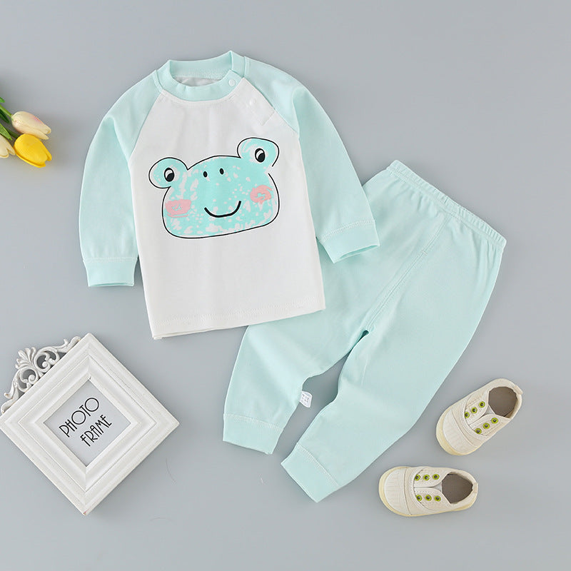 Autumn/winter kids' underwear set - baby pure cotton thermal underwear, pajamas, loungewear - wholesale children's clothing