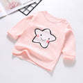 Baby's pure cotton t-shirt, new spring and autumn collection, infant cartoon top, unisex baby single piece, baby long sleeve