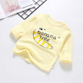 Baby's pure cotton t-shirt, new spring and autumn collection, infant cartoon top, unisex baby single piece, baby long sleeve