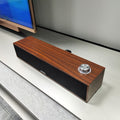 E350mb wired bluetooth speaker multimedia computer desktop long wooden speaker with deep bass - cross-border supply