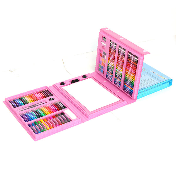 Watercolor pen wholesale 176 children's painting stationery set soft head watercolor pen crayon 208 pieces art tool customization