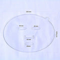 Seaweed mask mold face shape tray seaweed mask mold seaweed tray plastic pvc blister soft mask mask mold
