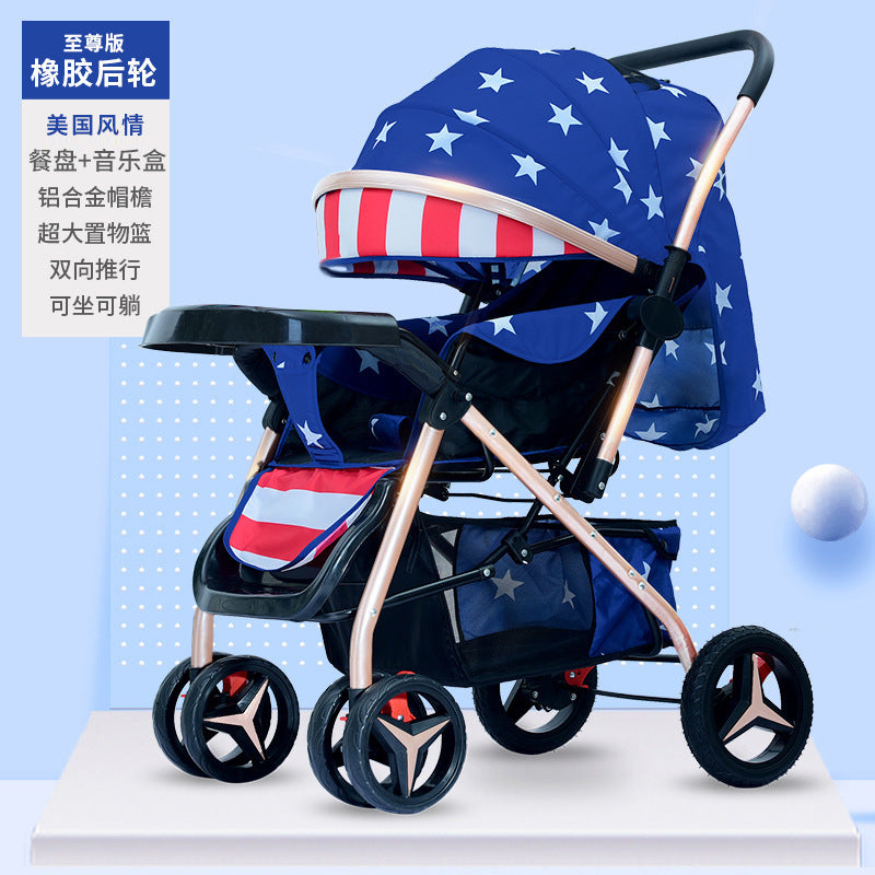 Baby stroller - reclining, lightweight, foldable, 2-way pushchair for infants and toddlers (0-3 years)