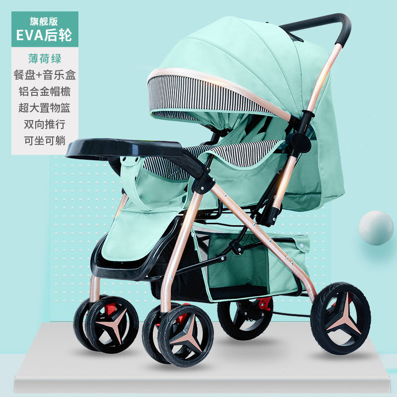 Baby stroller - reclining, lightweight, foldable, 2-way pushchair for infants and toddlers (0-3 years)