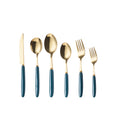 Amazon stainless steel cutlery set - knife, fork, and spoon - western dinnerware, steak knife, fork, and spoon with ceramic handles, fruit fork - logo customization available