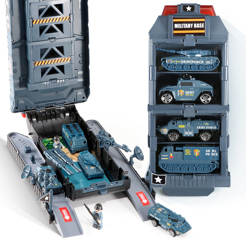 Nearly half a meter large 44CM tank model car educational toy battle launchable off-road vehicle boy parking lot