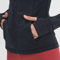 new women's activewear hooded jacket - slim fit, shaping, stretchy running zip-up yoga top s2088