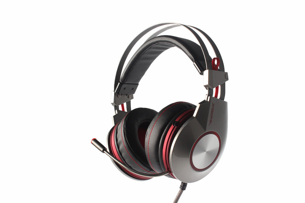 Siberia k5u iron gray gaming headset - over-ear pc esports headset for desktop computers