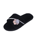 Winternew arrivalk-style stuffed cotton slippers for women thick sole indoor flower for home home sandals and slippers wholesale