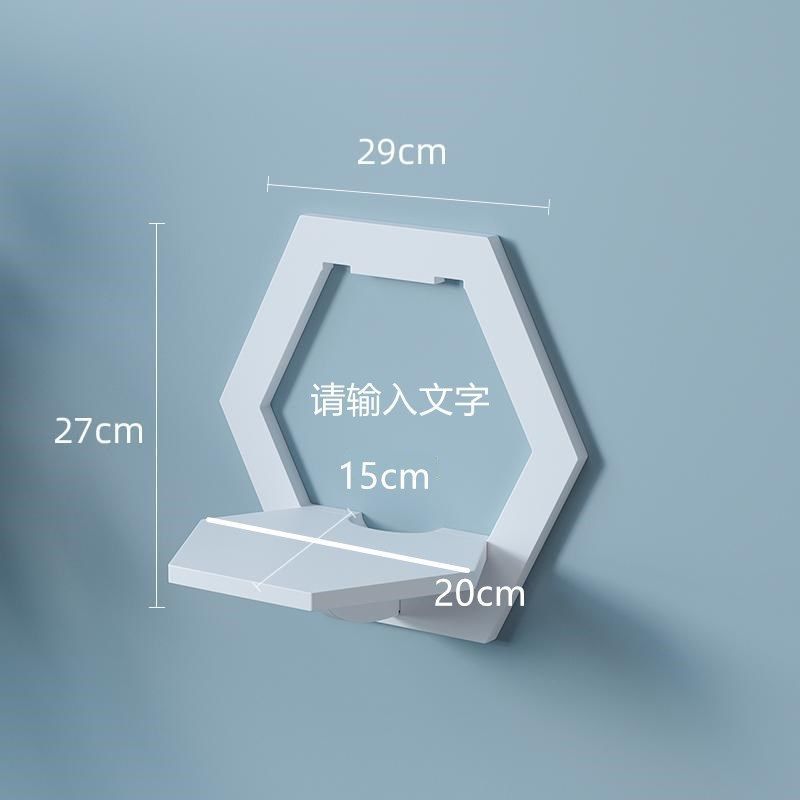 No punching bedside shelf flower stand living room creative baffle bedroom wall hanger wall shelf wall decoration